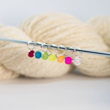 Small Snag-free Stitch Markers : Silver