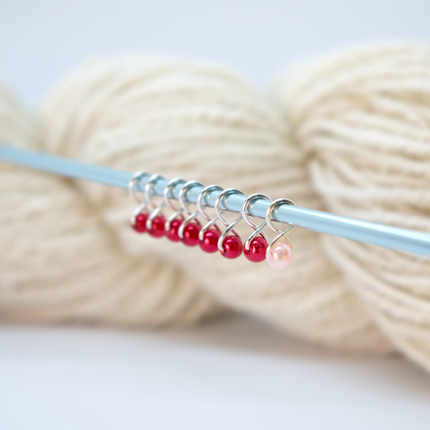 Extra Small Snag-free Stitch Markers : Silver