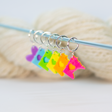 North Star Love Minnesota Stitch Markers
