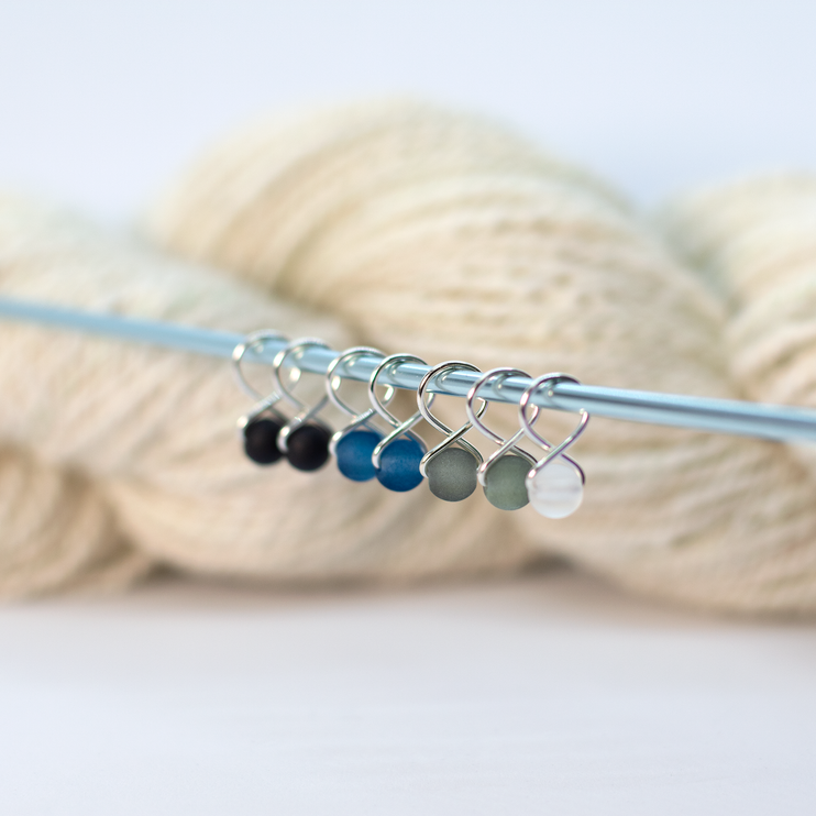 Small Snag-free Stitch Markers : Silver