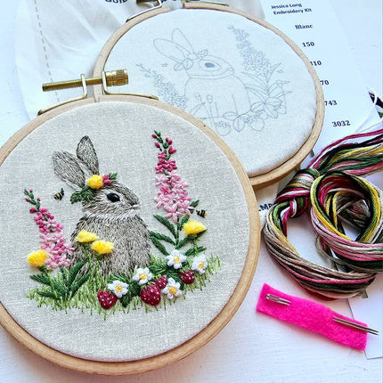 Berry Patch Bunny Embroidery Kit