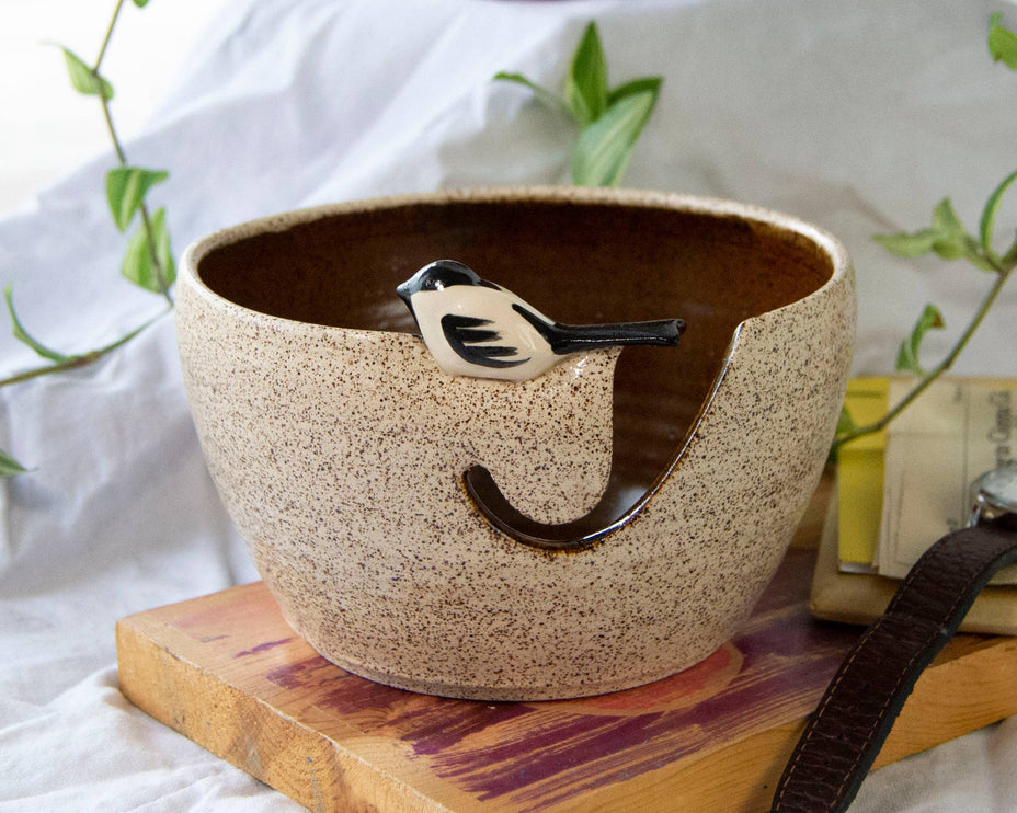 Ceramic Birdie Yarn Bowl