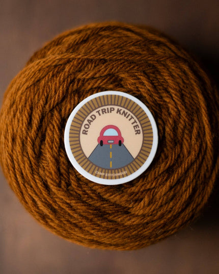 Road Trip Knitter Badge Sticker