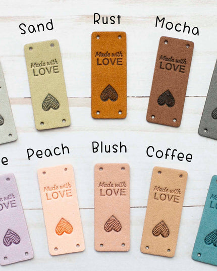 Made With Love Fold Over Tags