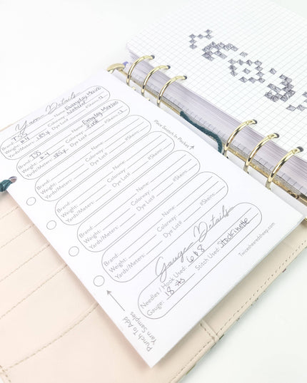 Chubby Sheep Project Journal Planner for Knitters & Crocheters