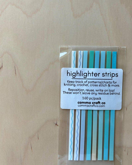 Highlighter Strips - Knitting Crochet Needlepoint Charts