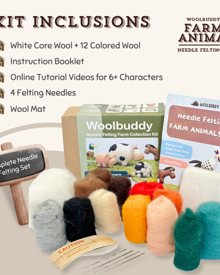 Needle Felting Farm Collection Kit