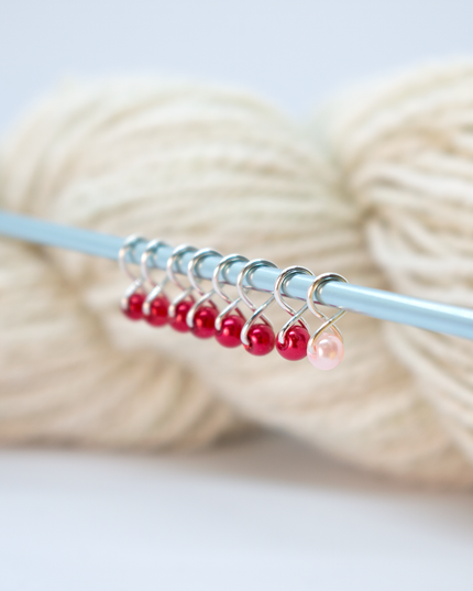 Extra Small Snag-free Stitch Markers : Silver