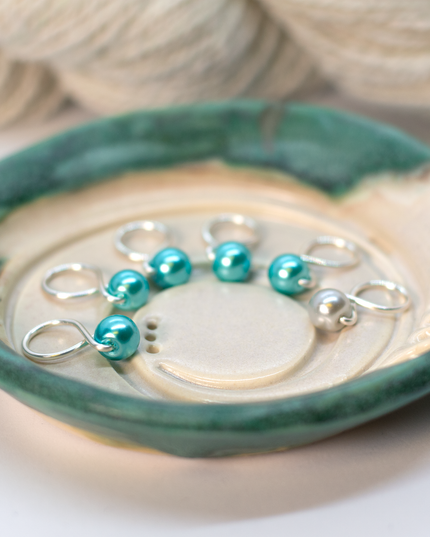 Medium Snag-free Stitch Markers : Silver