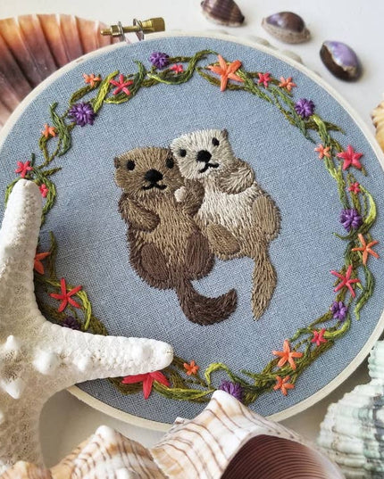 Otterly Adorable Embroidery Kit