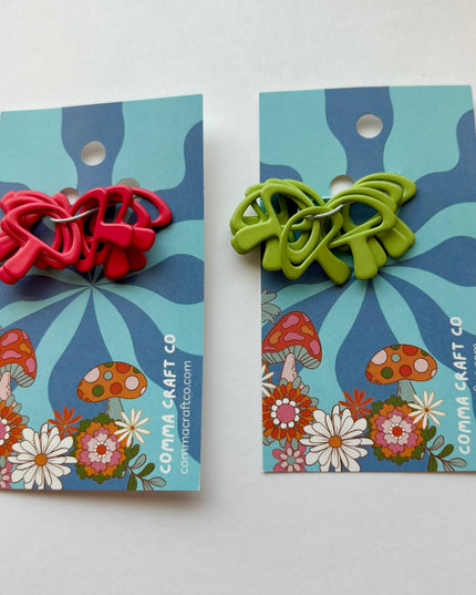 Mushroom Knitting Stitch Markers Set Snag Free