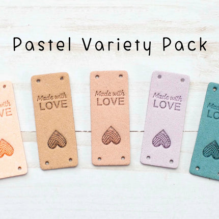F&P Fold Over Faux Leather Tags