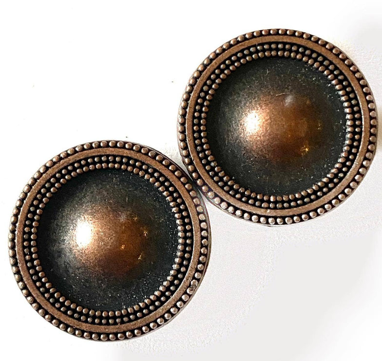 Antique BRONZE Magnet Button Pin Set