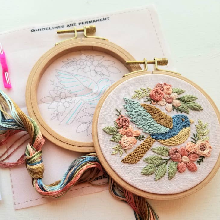 Bluebird Sampler Beginner Embroidery Kit