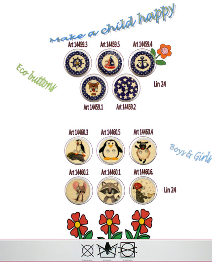 FB Children's Buttons - Size 24