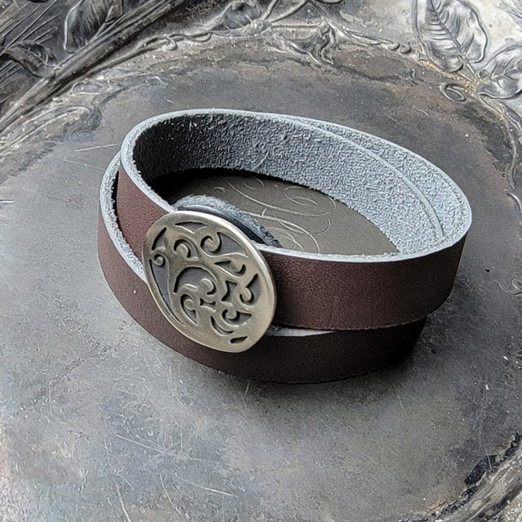 JUL Button-hole Leather Straps  for Stud Cuffs