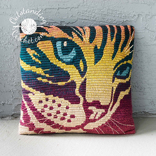 Cat Mosaic Bag & Pillow Pattern