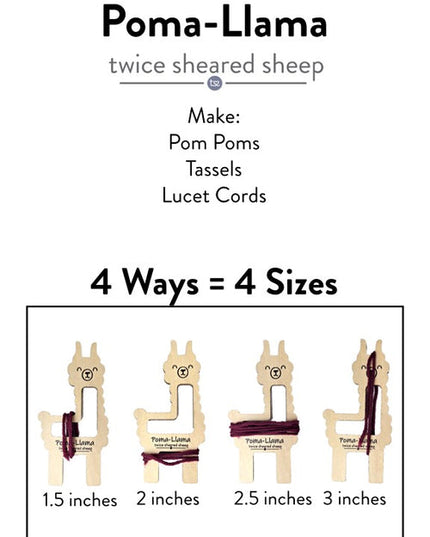 Poma-Llama Pom Pom, Tassel, and Lucet Cord Maker