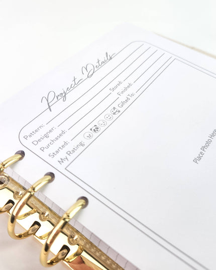 Night Forest Project Journal Planner for Knitters & Crocheters