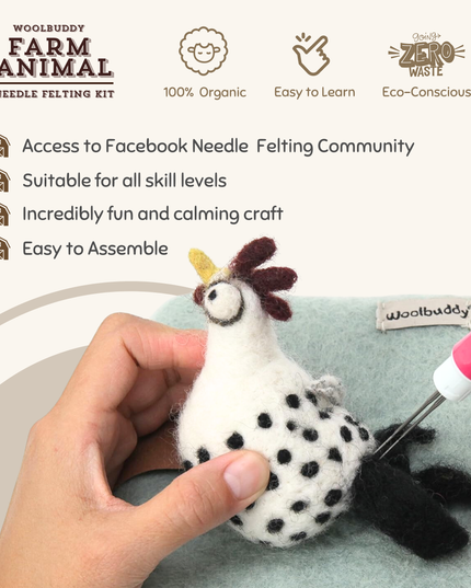 Needle Felting Farm Collection Kit