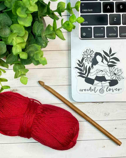 Crochet Lover Sticker, Yarn Shop, Crocheter