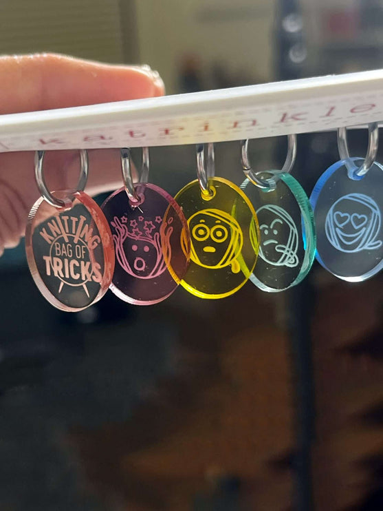 Knitmoji Stitch Marker Set: Official Workbook