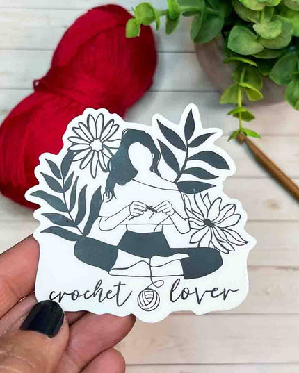 Crochet Lover Sticker, Yarn Shop, Crocheter