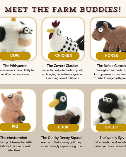 Needle Felting Farm Collection Kit