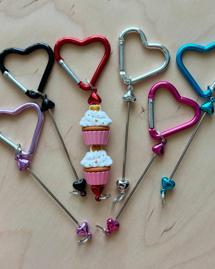 Heart Knitting Keychain - Point Protector Leash - Notions