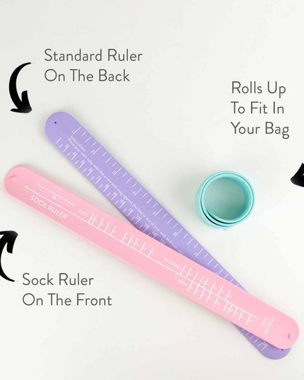 Sock Ruler - Sock Sizing Bracelet Ruler