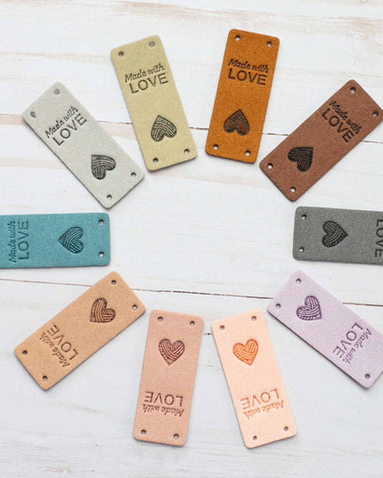 Made With Love Fold Over Tags