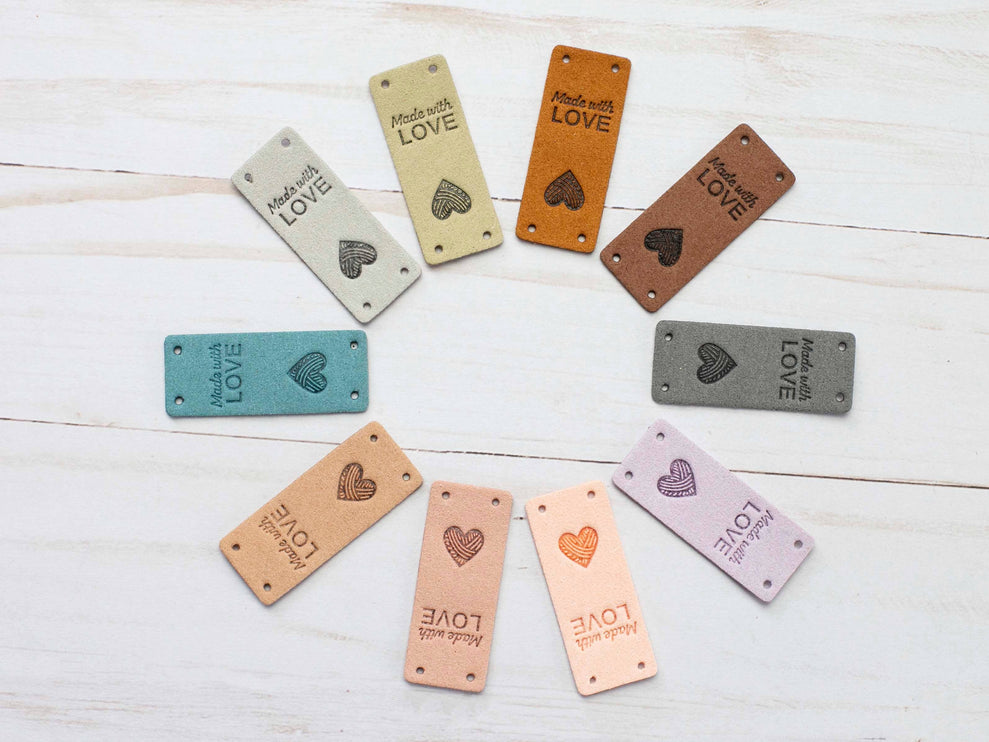 Made With Love Fold Over Tags