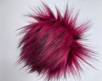 Pom Pom with Snap-Luxury Faux Fur
