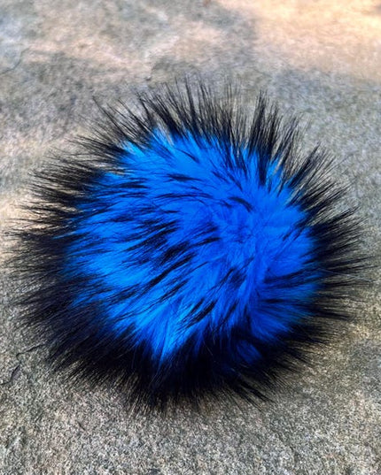Pom Pom with Snap-Luxury Faux Fur