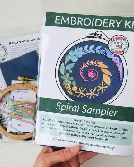 Spiral Sampler Embroidery Kit