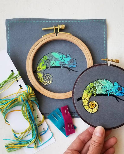 Chameleon Needlepoint Kit