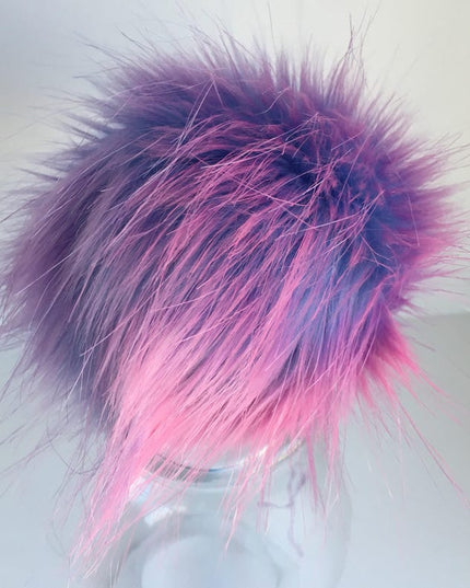 Pom Pom with Snap-Luxury Faux Fur