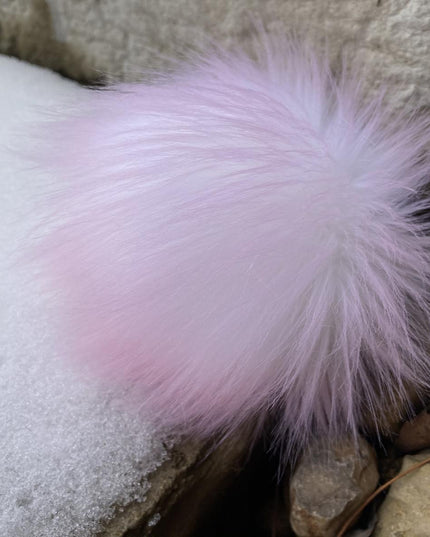 Pom Pom with Snap-Luxury Faux Fur