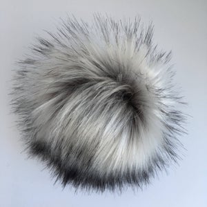 Pom Pom with Snap-Luxury Faux Fur
