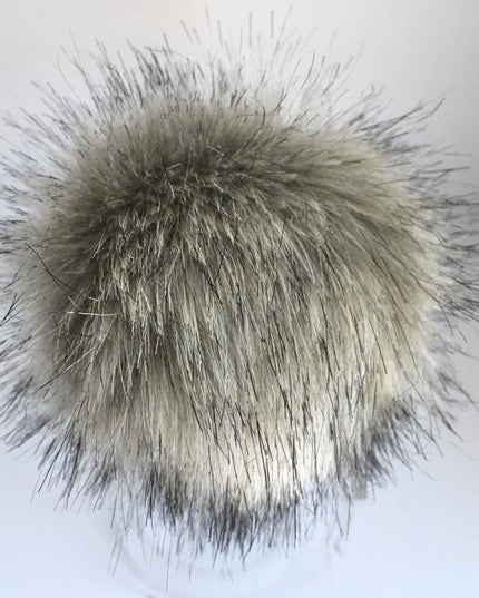 Pom Pom with Snap-Luxury Faux Fur