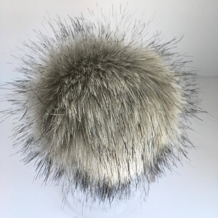 Pom Pom with Snap-Luxury Faux Fur