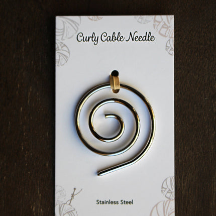 Curly Cable Needle/Shawl Pin