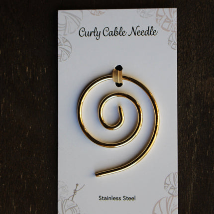 Curly Cable Needle/Shawl Pin
